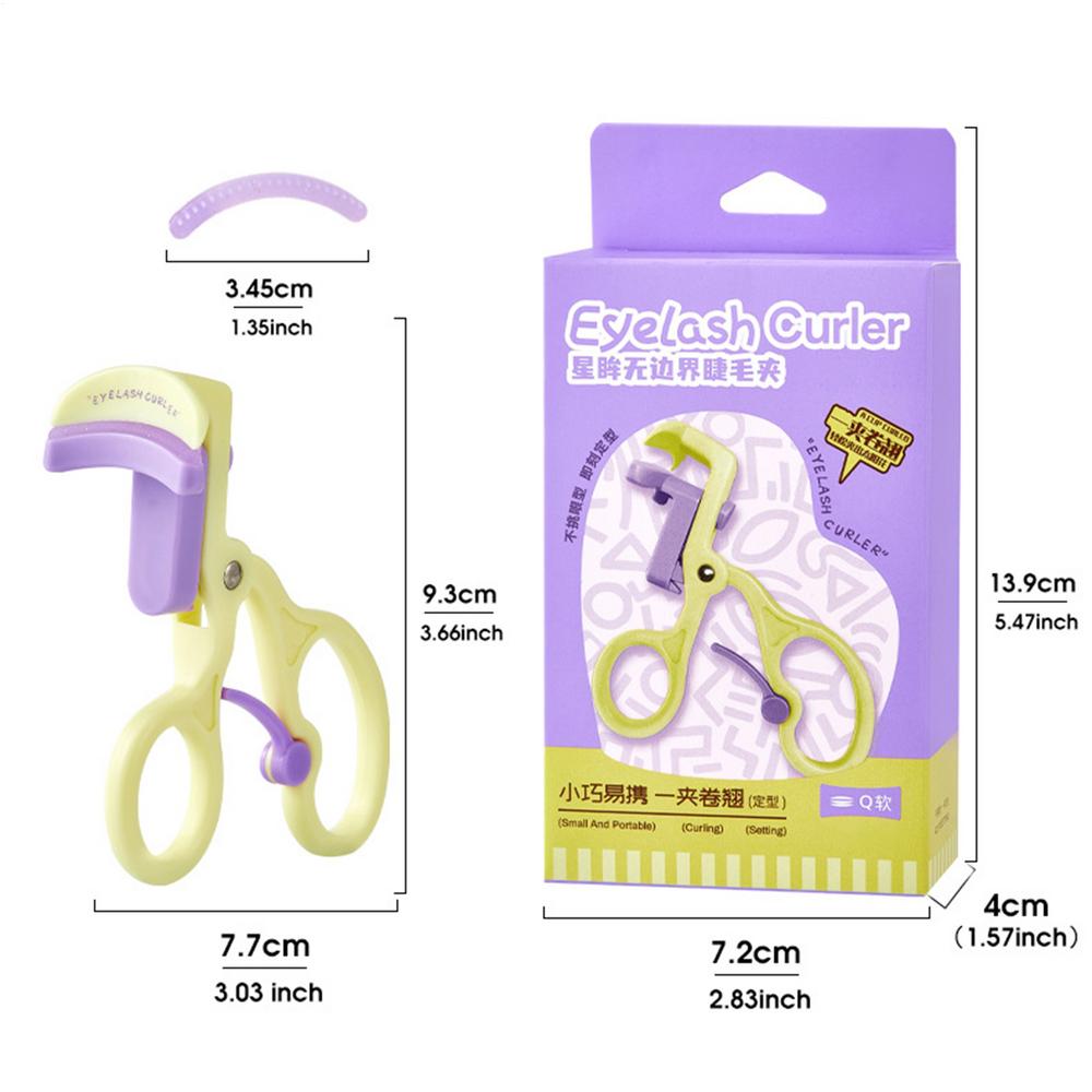 

Eyelash Curlers No Pinching Portable Frameless Eyelash Curler Natural Long-Lasting Curl Eyelashes Shaping Eye Makeup Easy To Use