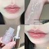 FAICCIA Clear Hydrating Glass Lips Lip Gloss - Silver Cap, Chubby, Watery Mirror Finish, Fine Shimmer, Translucent Faux Nude