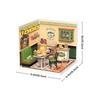 Robotime Super Creator DIY Miniature House Kit Model Kits for Adult to Build Home Desk Bookshelf Decoration Hong Kong Bites Cafe