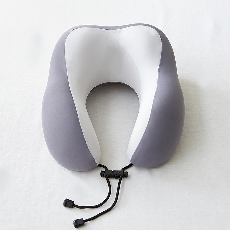 U-Shaped Memory Foam Travel Neck Pillow for Sleep & Airplane Headrest