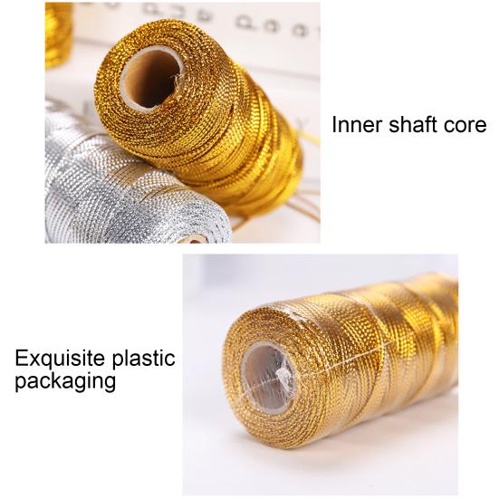 1 Rolle Verpackungsschnur Stilvoll Breite Anwendung Polyester Hohl Zuverlässig Etikettseil für Bastelarbeiten