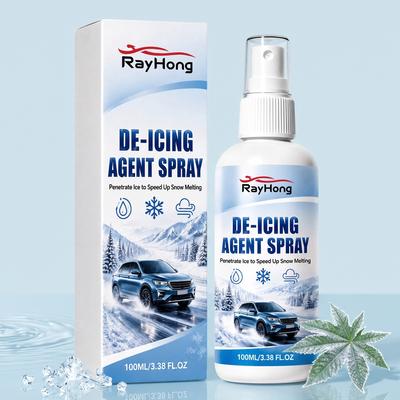 RAYHONG Snow Melting and Ice Removal Spray: Multi-purpose, Adaptable, and Conveniently Applied In Vehicles with a Fine Mist Spray