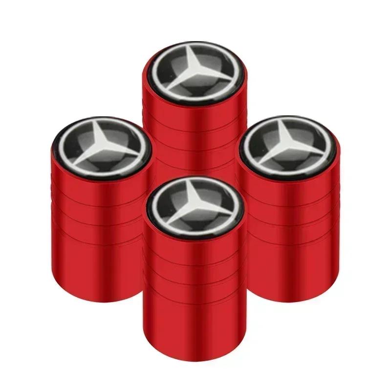 For Mercedes Benz 4pcs New Auto Emblem Cap Case For Mercedes Benz B/C/E/S Class A Class C200L GLC GLK CLA GLA W211 W203 W204 W124 AMG W202 W205