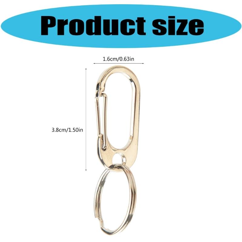 Key Chain Clip Hook Carabiner Outdoor Camping Keychain Buckle Zinc Alloy Keychain Carabiner Keychain Clip Key Holder Set