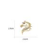Simple Exquisite Hollow Horse Brooch Versatile Temperament Animal Small Brooch Pin Fashion Clothing Jewelry Accessories Gift