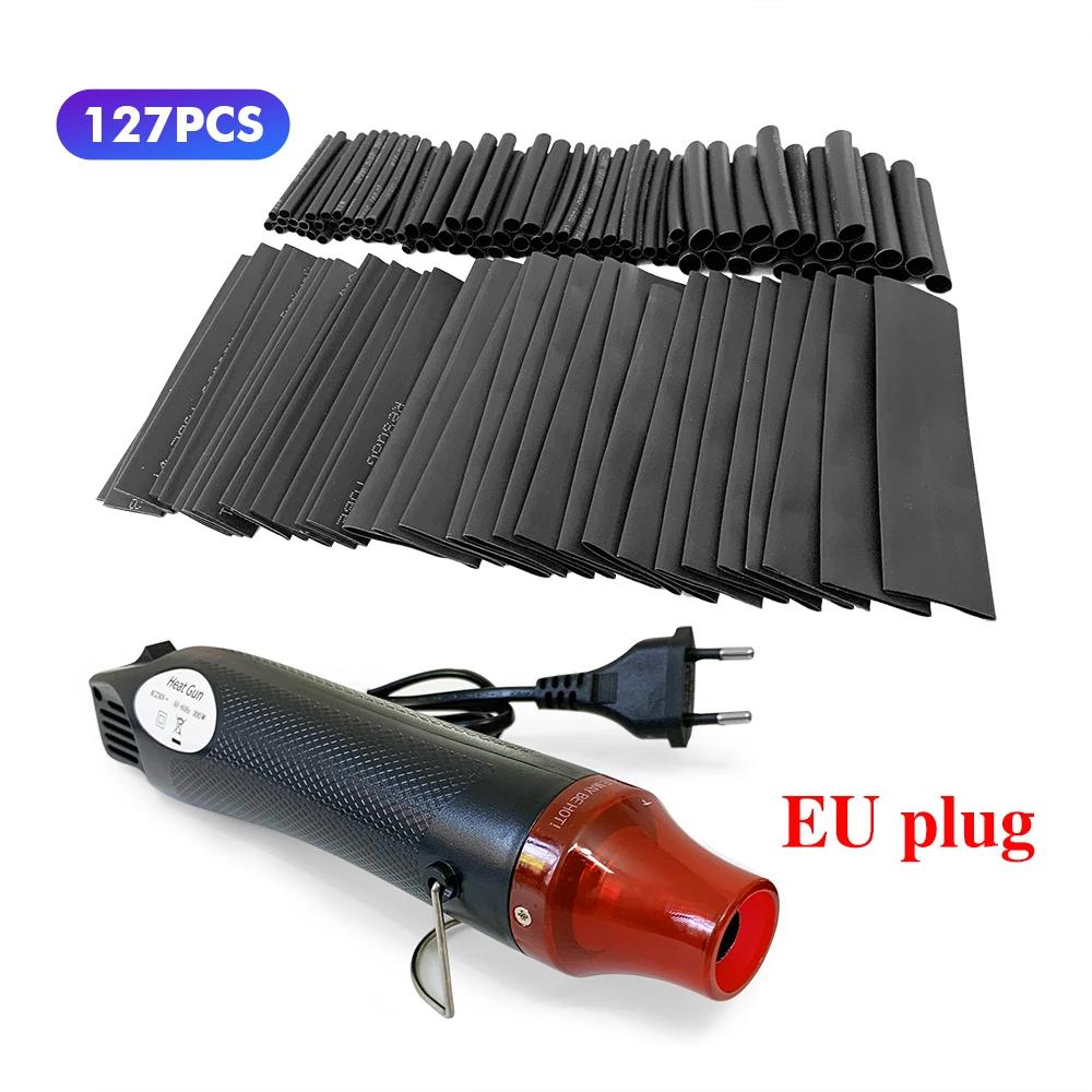Heat Shrink Tube Insulated Sleeving Tubing Set Car Wire Wrap Heat-shrink Tubing Wrapping Kit Wire Wrap Cable Hot Air Gun 2:1