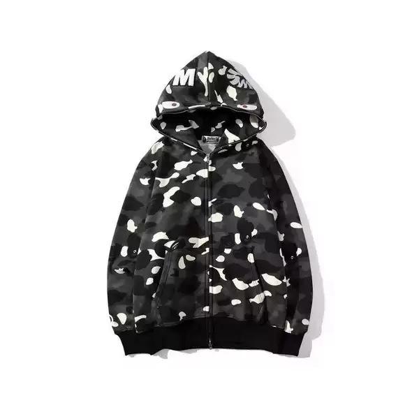 Unisex 3D Print Multi-color Shark Hoodie, 2025 Classic Loose Fit, Plus Size Cardigan Jacket