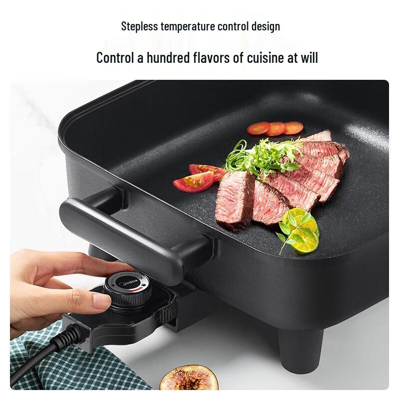 Midea 6L Multi-function Electric Hot Pot & Stir-Fry Cooker CN plug (adapter included)