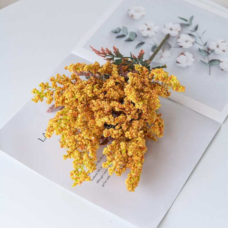 Artificial Flowers Fake Foam Gypsophila Pompon Vases for Home Decoration Christmas Garland Wedding Bridal Accessories Clearance