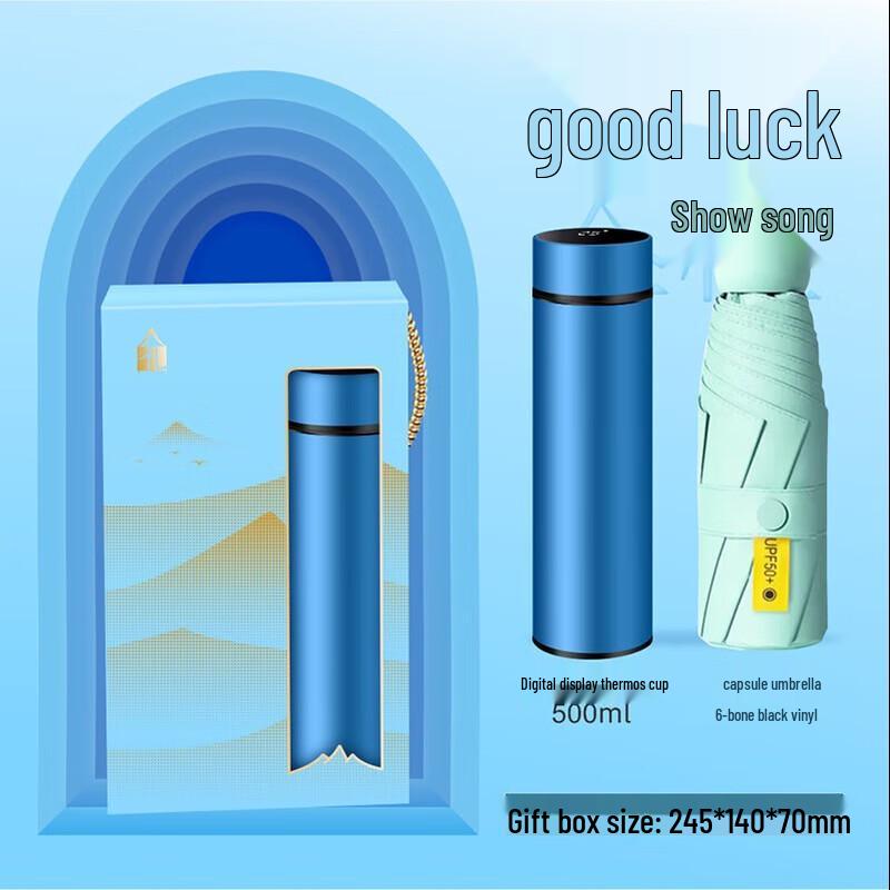 Digital Thermos & Umbrella Gift Set 28