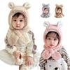 Used [New] [Masonanic] 1-4 Years Old Hat Winter Children Baby Ear Hat Baby Rabbit Boy Girl Baby Kids Knit Hat Neck Warmer Rabbit Ear Hood Warmer Kids