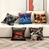 Band L-Led Z-Zeppelin Kissenbezüge Cartoon Sofa Dekoratives Zuhause Zweiseitiger Druck Kurzer Plüsch Niedlicher Kissenbezug