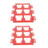 2 Sets Tool Storage Box Mounting Plate Fit for Packout Stainless Steel Powder Coated Wall Mount Packout Mounting Base