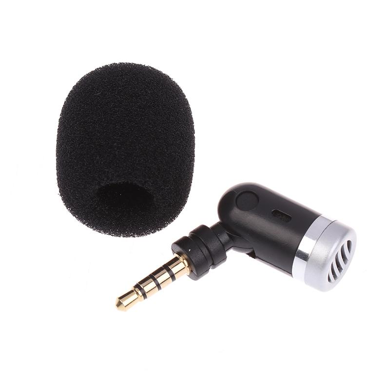 HOT! Portable Mini Microphone Mic 3.5MM Aux Mono / Stereo / 4 Pole Metal Capacitance Microphone For Laptop PC Smartphone