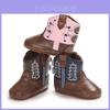 Bottes Automne Bébé Fille en PU Semelle Souple Antidérapante pour Toddler Chaleur
