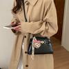 Cross Border Trend Small Faux Leather Handbag With Top Zip For Casual Daily Use