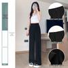 Schwarze High-Waist Straight-Leg Hosen für Damen, Slim Fit, für Frühling/Sommer 2026