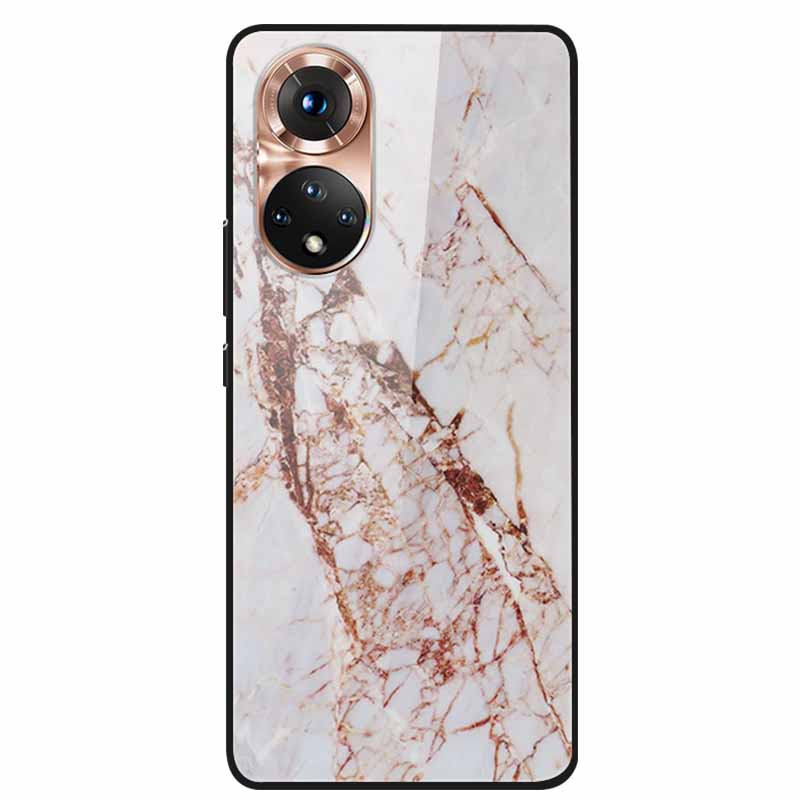 For Honor 50 Case Marble Tempered Glass Back Cover Hard Case For Huawei Honor 50 Pro Phone Cases NTH-AN00 NTH-NX9 Fundas Coque
