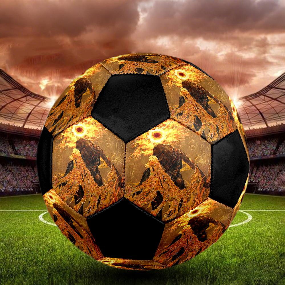 Elden Ring Indoor Soccer Ball Colorful Machine Stitched PVC Size 5 Team Training Competition Ready Durable High-Bounce Cool Sports Gift