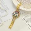 Wristwatch for Men Colour Rhinestone Calendar Quartz Watch Hip Hop Clock