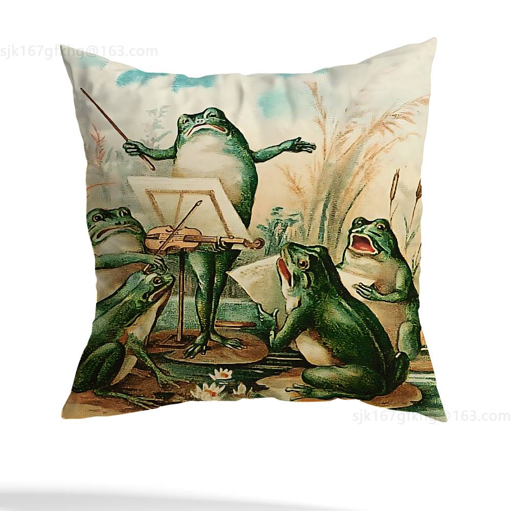 Vintage Frog Fairy pillow cover living room sofa cushion cover bedroom room bed pillow cover home decoration