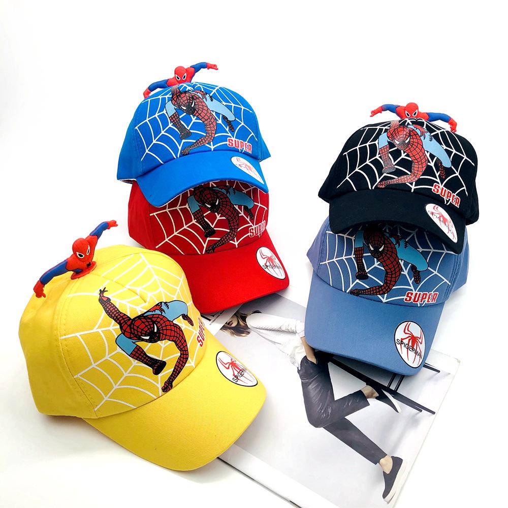 Children's Cartoon Spider Embroidered Baseball Cap: Spring & Autumn Design