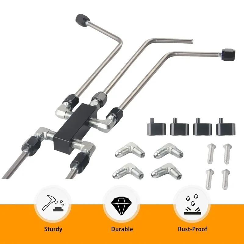 New AN4 LS Stainless Coolant Crossover Steam Vent Kit Compatible with for LS1  LS2, LS3, LS6, LS7, LS9 LSX Engines
