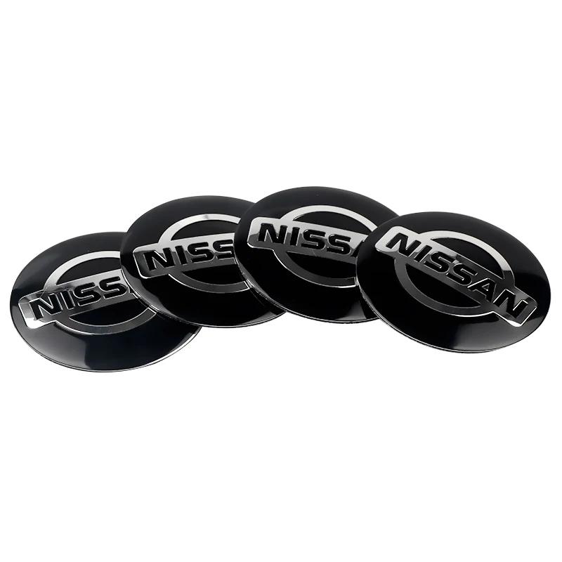 Für Nissan ArR44 Stück/Set 56mm Auto Radnabenkappen Aufkleber Für Nissan Tiida Nismo Teana GTR 350Z 240SX 370Z Versa Almera Auto Dekoration