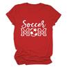 Soccer Mom European and American Crew Neck Women's Casual Loose Short-sleeved eBay Foreign Trade Spot Large Size Comfortable T-shirt