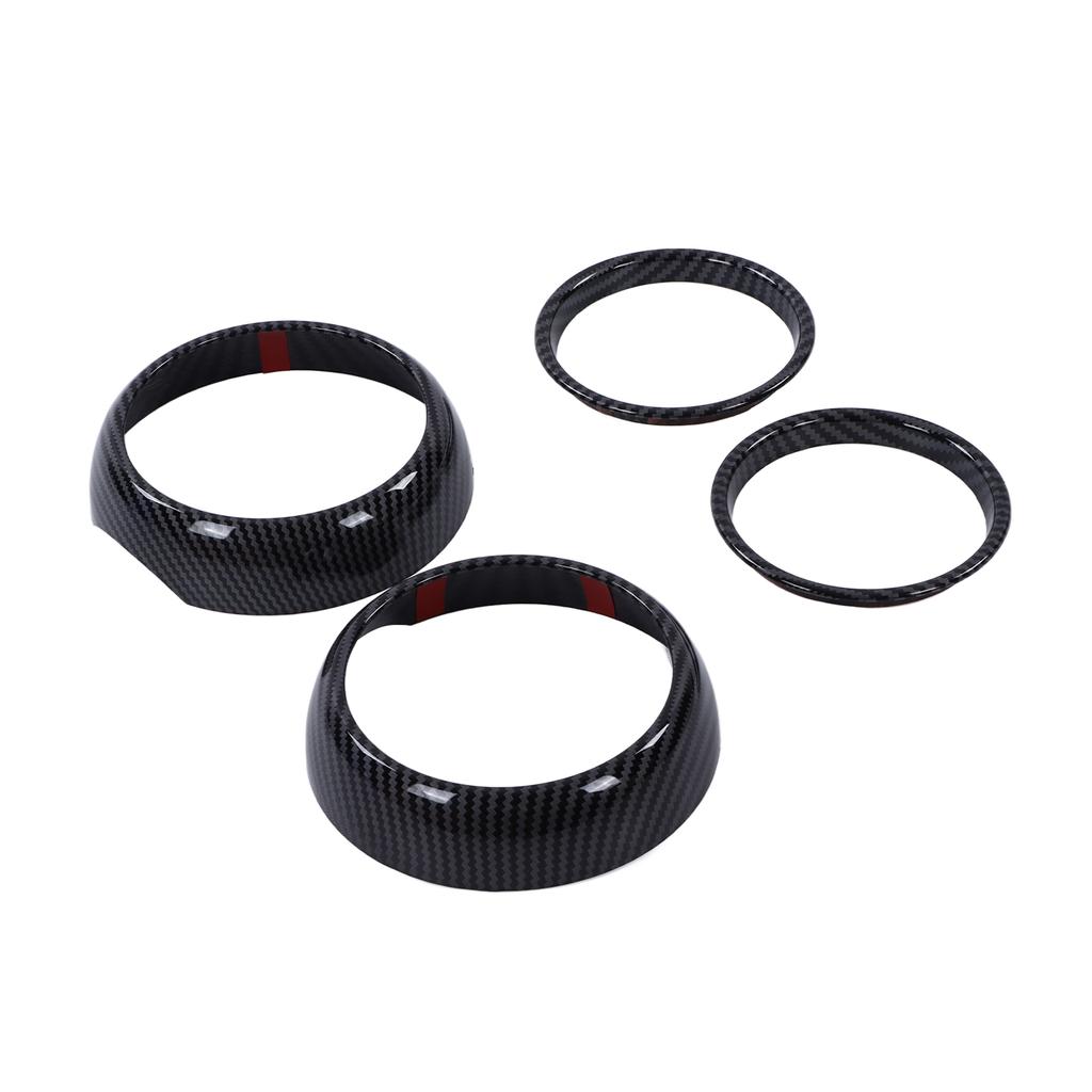 4pcs Carbon Fiber Style Air Vent Cover Trims Replacement F55 F56 F57 Hatchback 2014‑2021