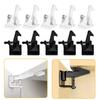 LASOLL Baby Cabinet Child Drawer Locks with Earthquake Strong No Tools Easy Japanese Instructions Black Set of 10 Guard, Locks, Locks, Stoppers,