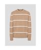 Binpolmen Cable Stripe Knit Beige