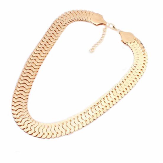 Women's Fashion Luxury Thick Chain Alloy Link Bib Choker Necklace Jewelry Gift