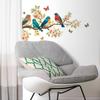 Self-adhesive Wall Stickers Birds on Branch Butterflies for Living Room Bedroom Home Decor
