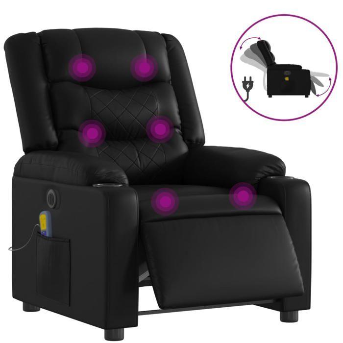 VidaXL Electric Reclining Massage Armchair, Relaxation Chair with Adjustable Backrest and Footrest, Salon Seat 3206547