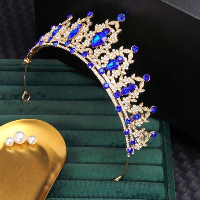 Bridal Crown Tiara Birthday Party Headband Rhinestone Queen Hair Accessories Wedding Dress Crown
