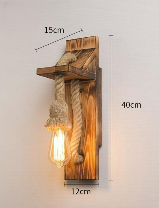 Retro Industrial Outdoor Wall Lamp - Iron Art for Hallway, Corridor, Balcony, or Restaurant