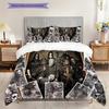 Slipknot Rock Band Bedding (1 * duvet cover + 2 * pillowcase, without core) 2D Flat Duvet cover and pillowcase Bedding set Soft and comfortable