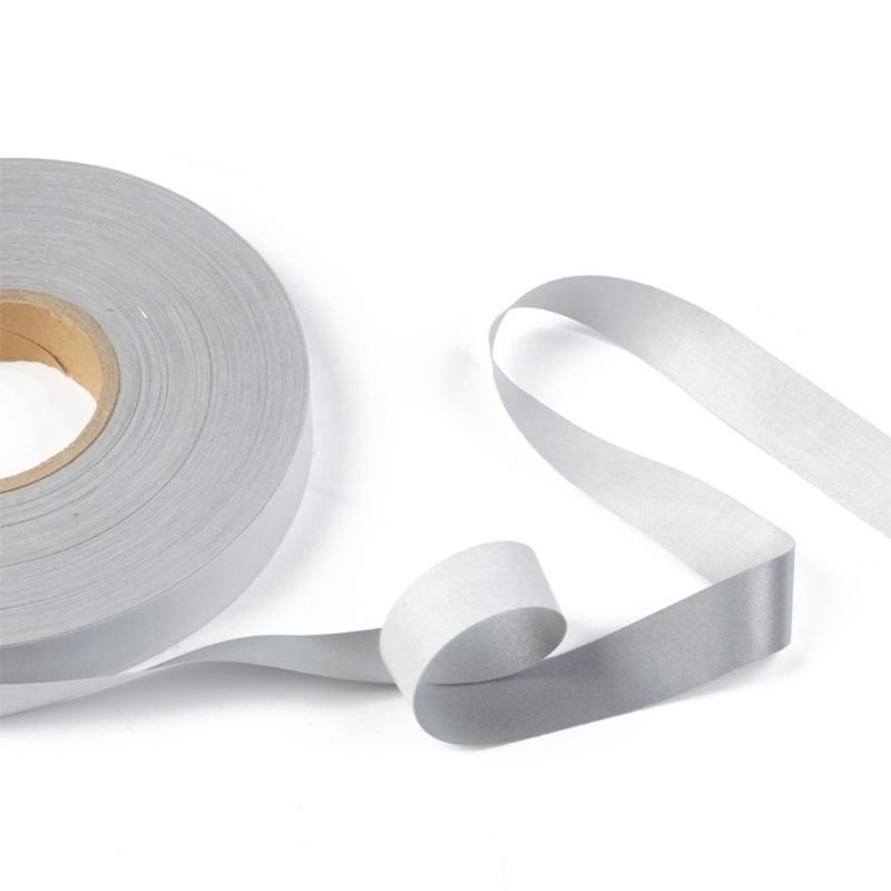 10M Reflective Fabric Tape High Visibilities Safety Strips for Night Use Polyester Materials
