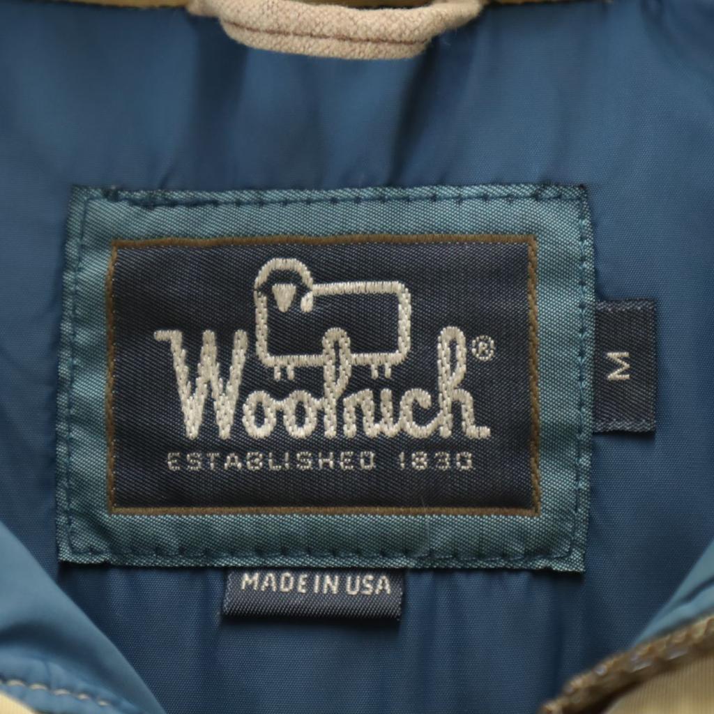 WOOLRICH 80s Made in USA Vintage down coat M beige Men's Used