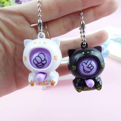 Chaveiros de Animais para Mulheres Porta-Chaves Inovador com Formato de Animal Desenho Animado Jogo Interativo Adorável Pingente de Chaveiro para Carros