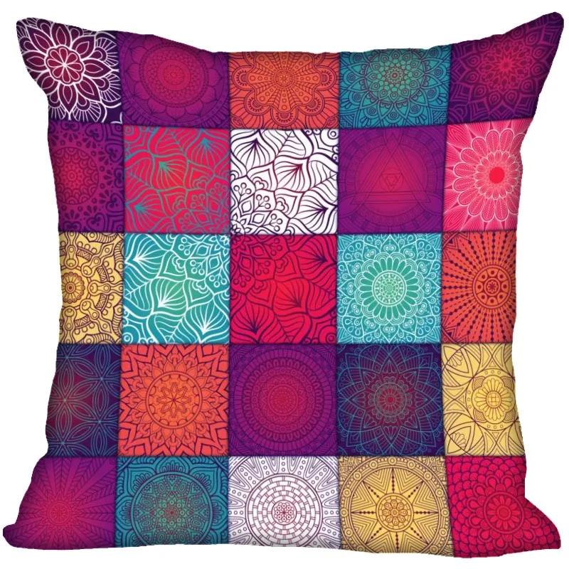 Invisible Zipper Throw Pillowcase Famous Art Floral Home Decor Satin