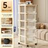 Changbaosen 5-Layer Transparent Drawer Storage Cart