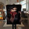 Vampire TV Characters Print Flannel Blanket,High Quality Comfortable for All Seasons,Home Decor,Warmth and Comfort,Perfect for Christmas Gifts