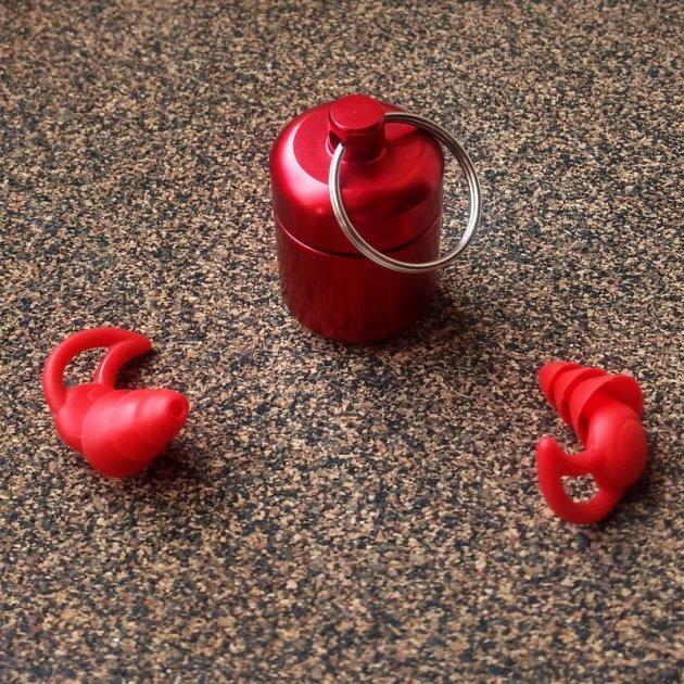 Earplugs for Sleep Work Noise Protection Perfect Pro Plugz Red 3 Flange + Case (A123530)