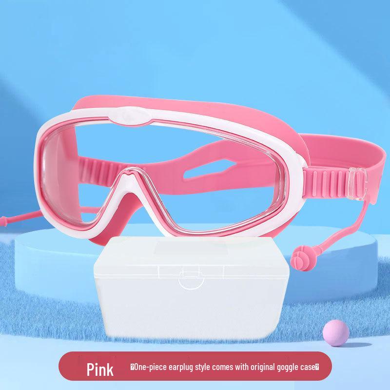 Children's HD Waterproof Anti-Fog Large Frame Swim Goggles