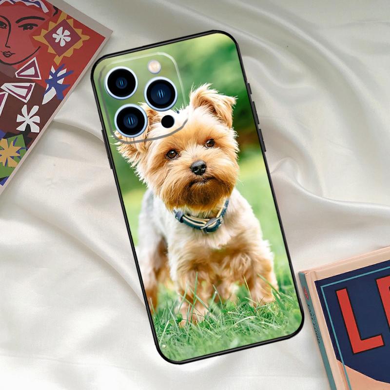 Yorkshire Terrier Hund Handyhülle Für iPhone 15 14 12 11 13 16 17 Pro Max 15 16 Plus 13 Mini 16e 17 Air Funda Hülle