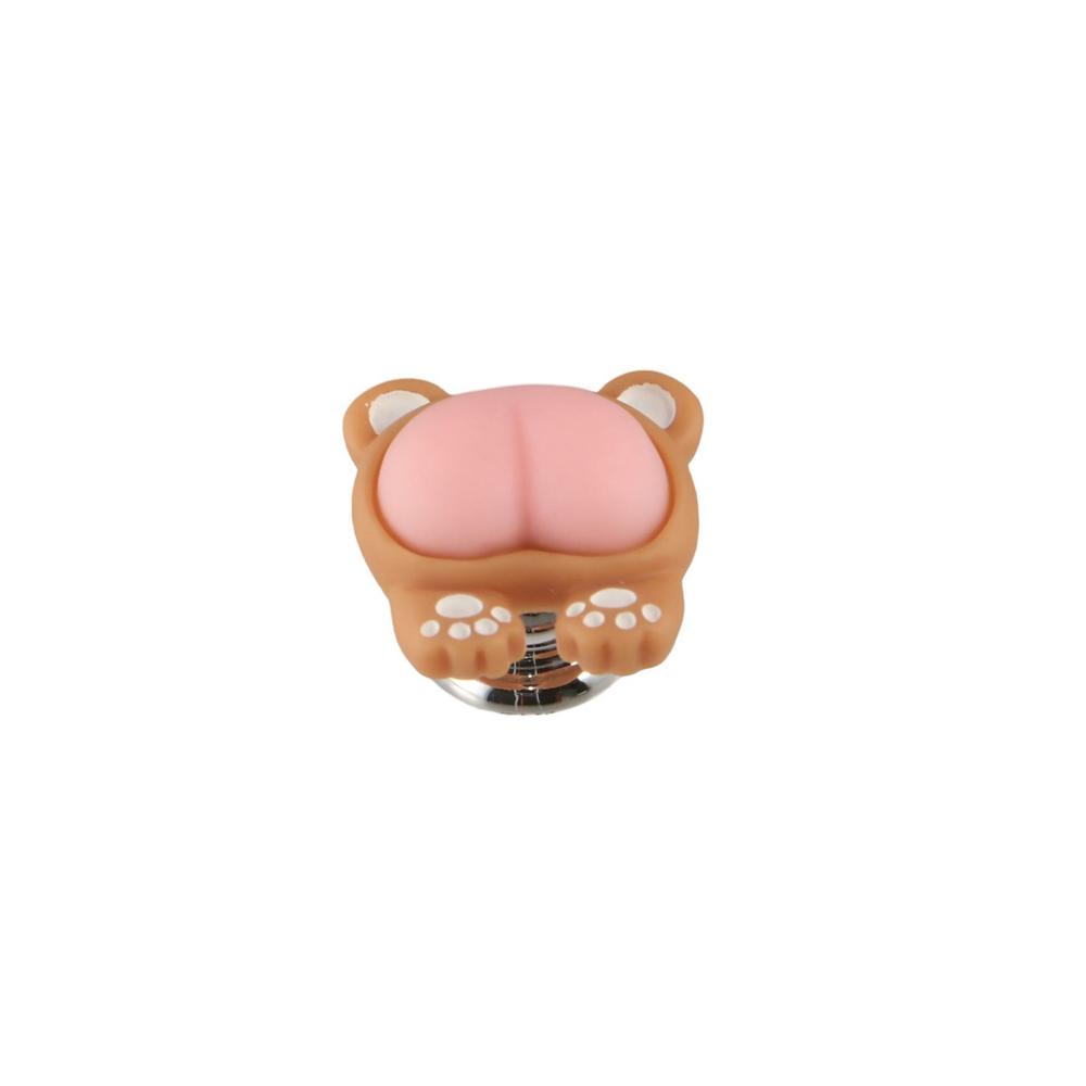 Creative Cute Toilet Press Nail Protector Animal Butt Water Tank Buttons Cat Push Switch Water Press Flush Button Bathroom