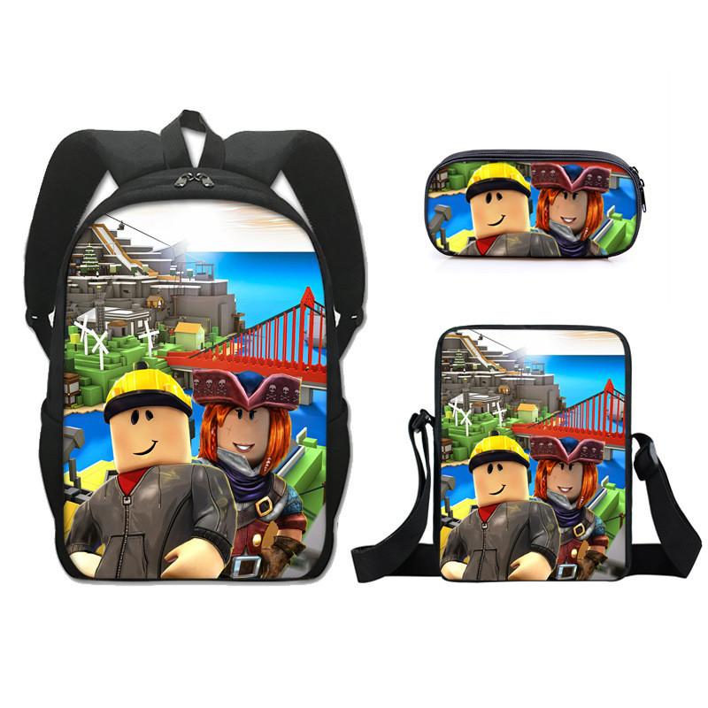 Roblox Kids Backpack Set With Lightweight Oxford Fabric For School And Study Use