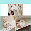 Plush Lolita Bunny Bag With Pearl Chain For Casual Travel And Cute Style